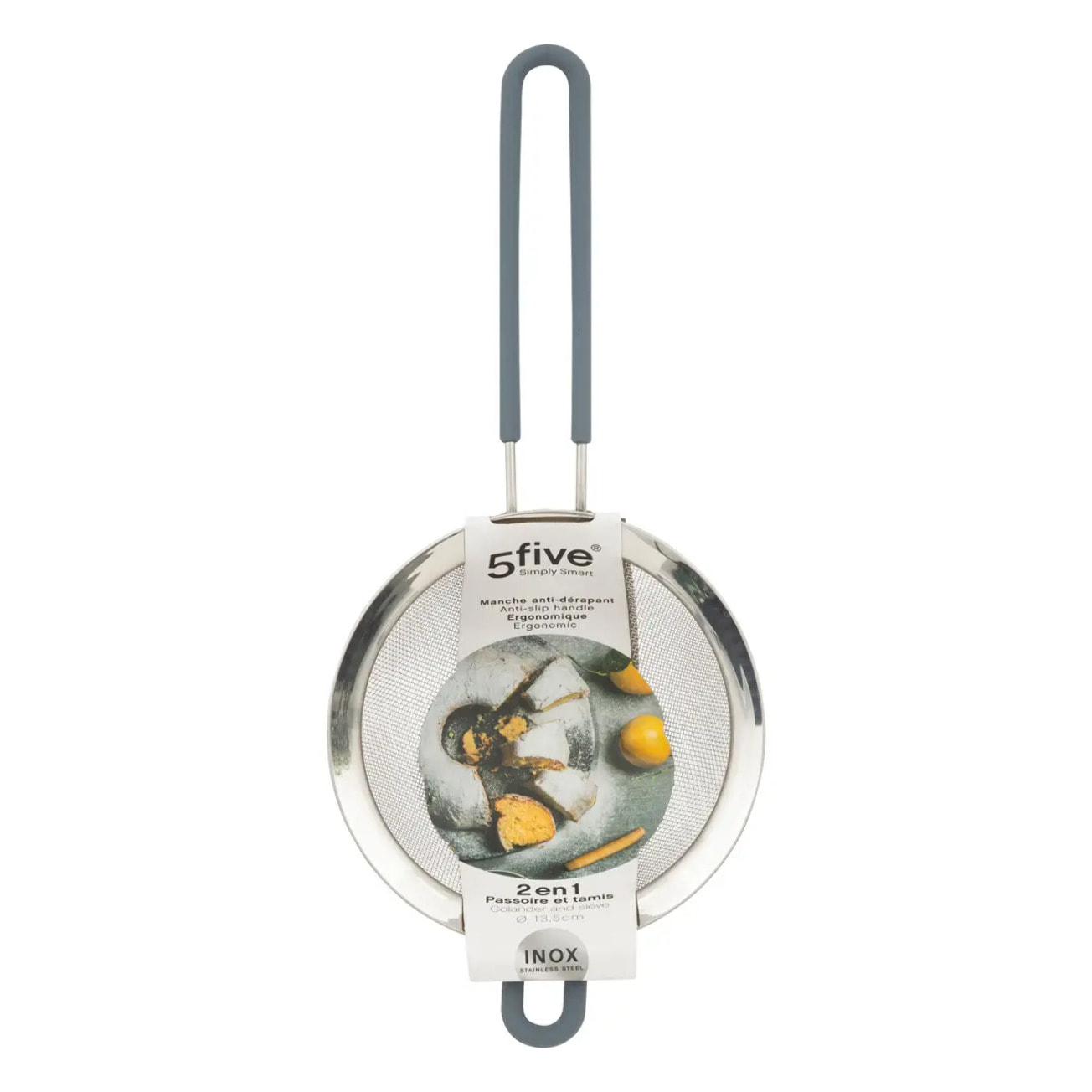 Passoire tamis inox/siliconne 13cm