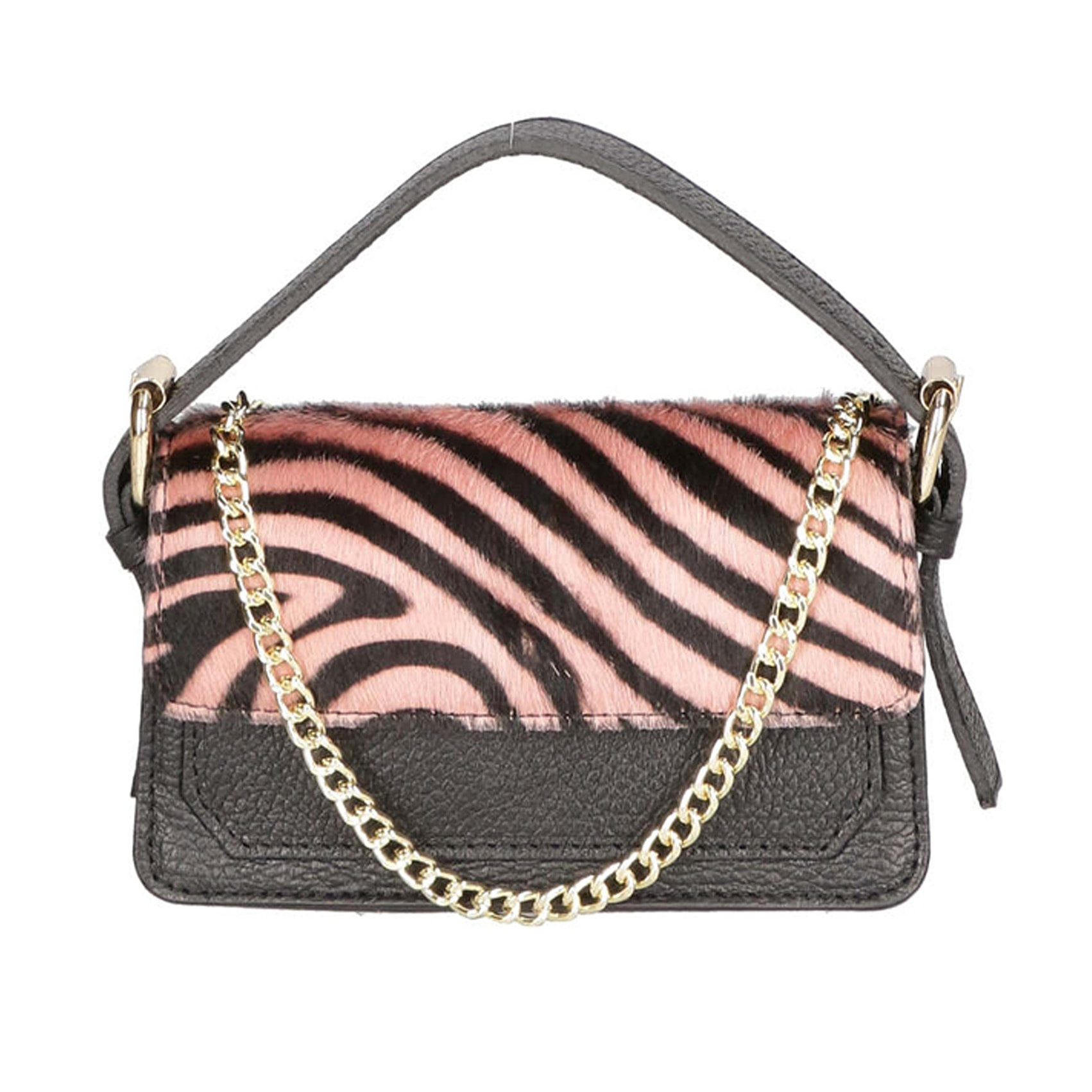 Borsa a mano da donna - Modello Aleide - Vera pelle - 18.0 x 11.0 x 6.5 cm