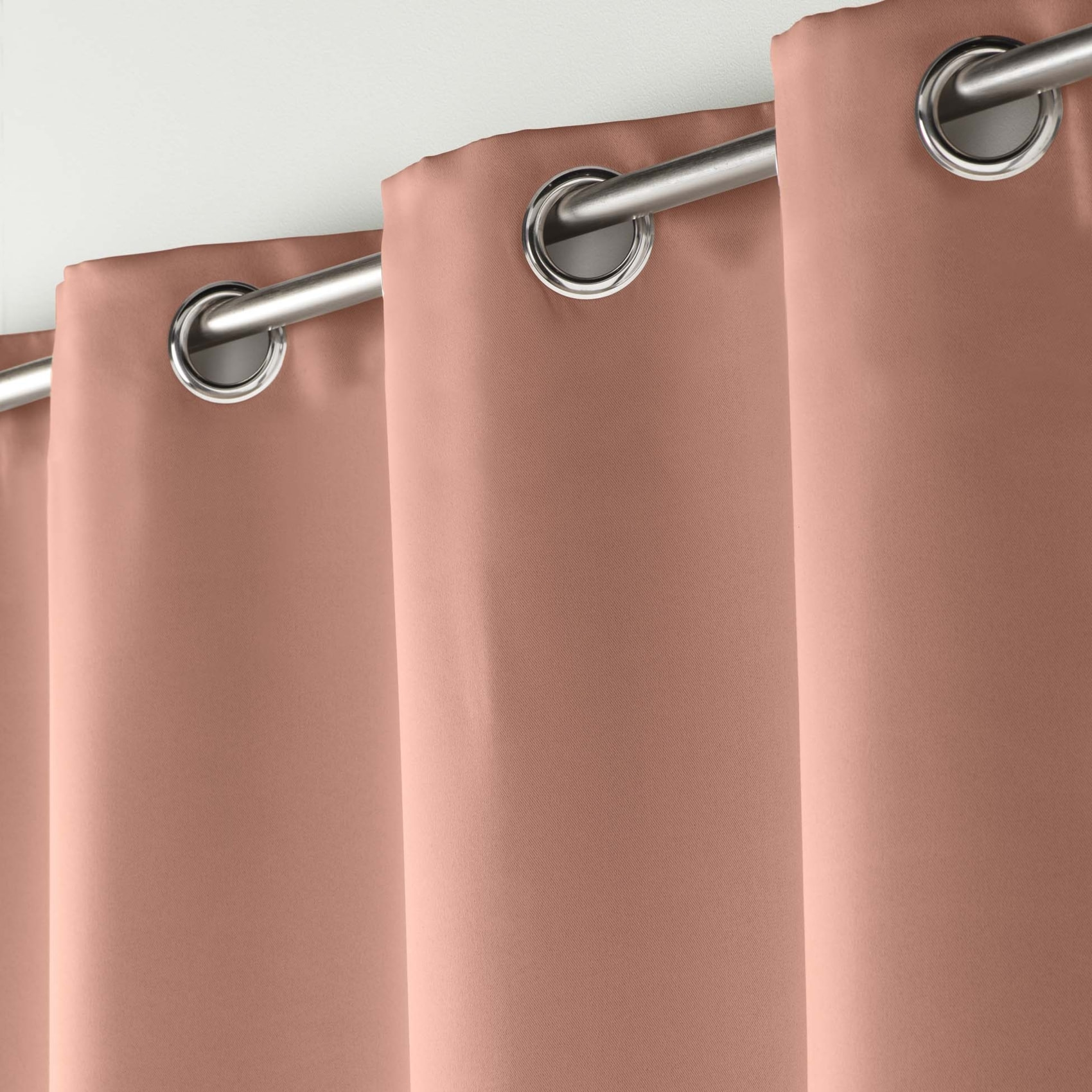 Rideau court obscurcissant 90 % adapté radiateur - Rose Blush