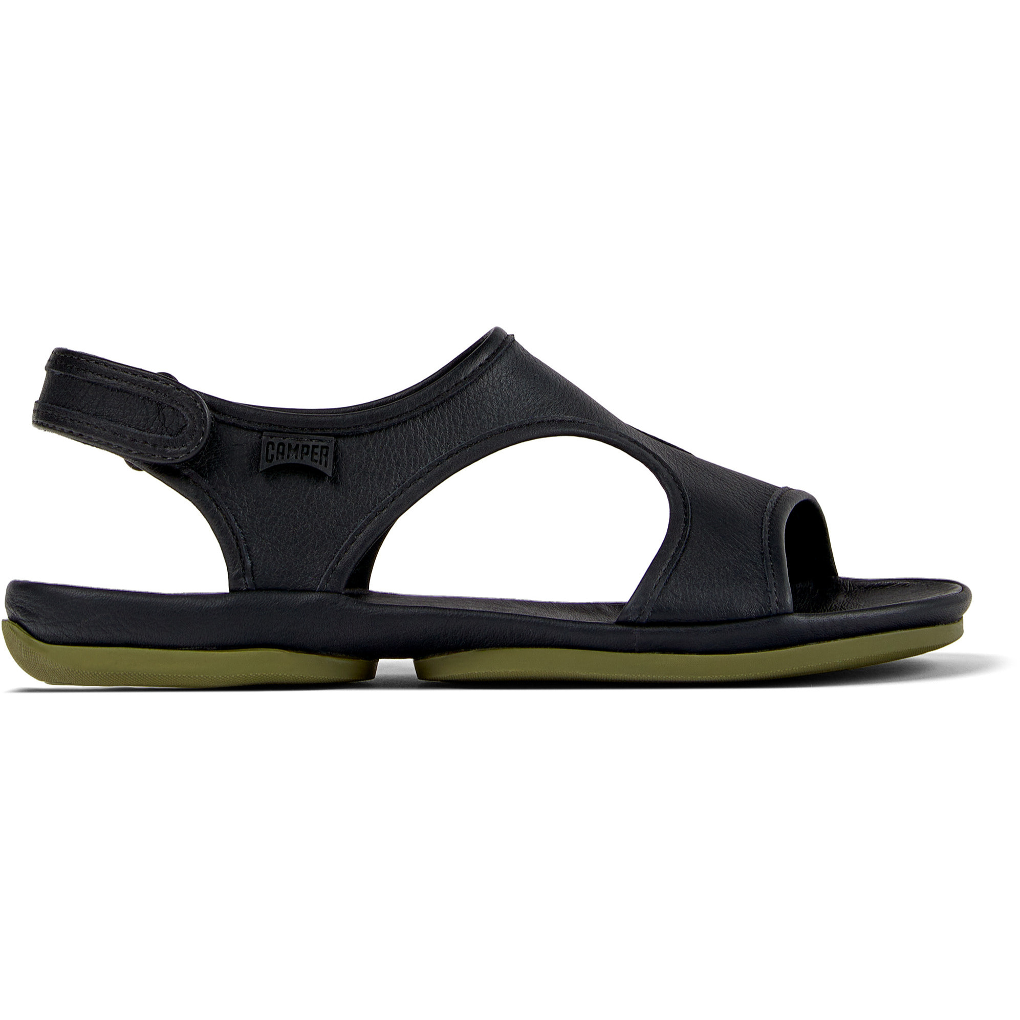 Sandalias - CAMPER Right Nina - Negro - Cuero liso