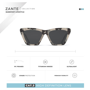 Gafas de Sol Zante Marron Hanukeii para hombre y mujer