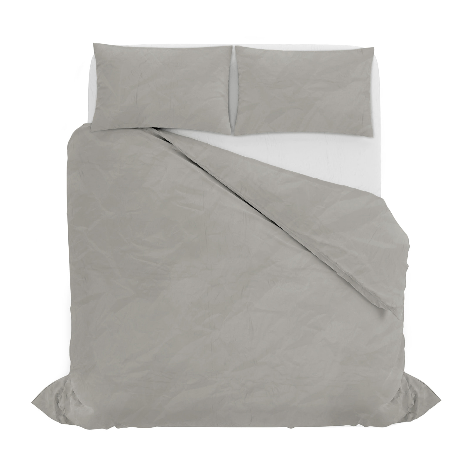 PARURE COPRIPIUMINO WATER WASHED, 100% Microfibra, No Stiro - SABBIA
