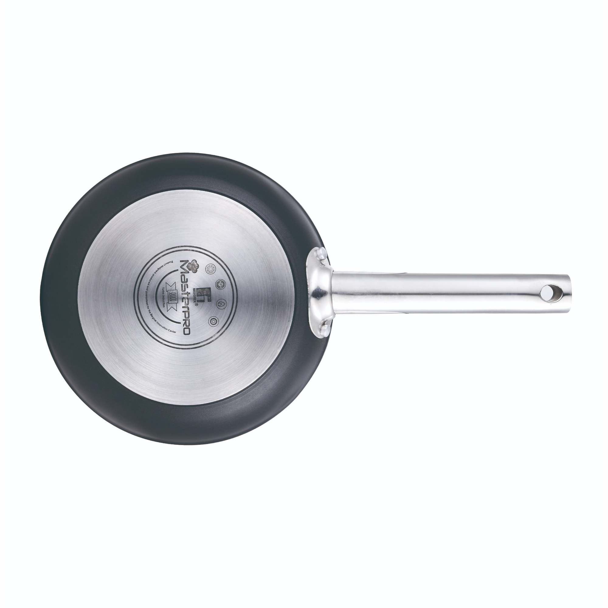 Set de batería de cocina en acero inoxidable + 3 sartenes ø18ø22ø26cm en aluminio prensado + 5 boles de cristal con tapas san ignacio