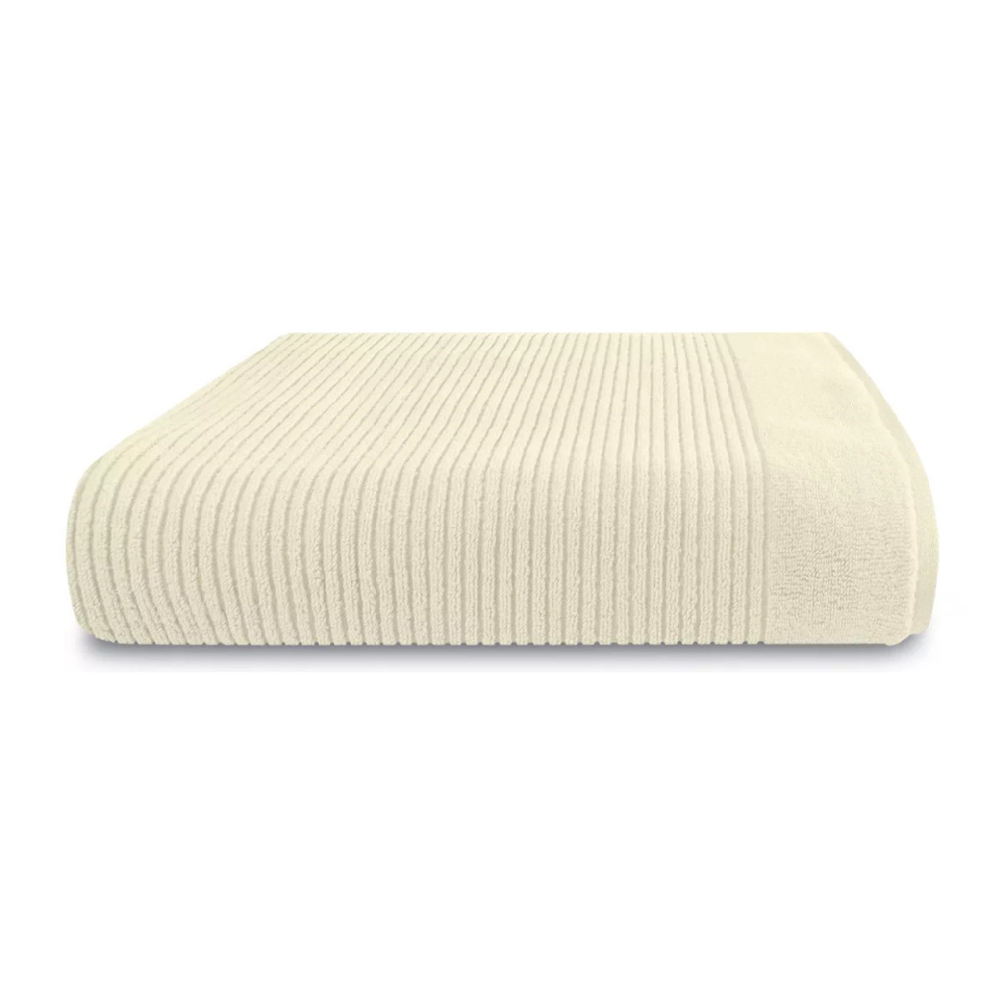 Drap de bain pur coton 560 g/m² uni ecru Vitae blanc casse