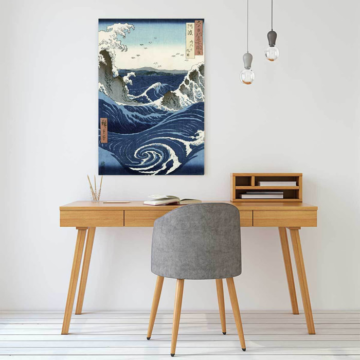 Tableau province d' awa par hokusai Toile imprimée