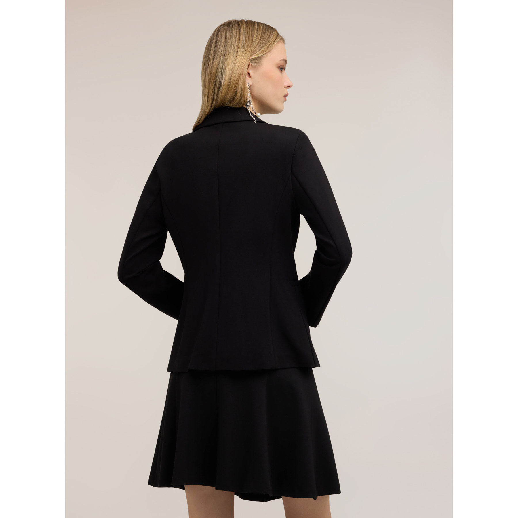 Motivi - Blazer monopetto in punto milano - Nero
