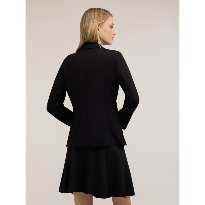 Motivi - Blazer monopetto in punto milano - Nero