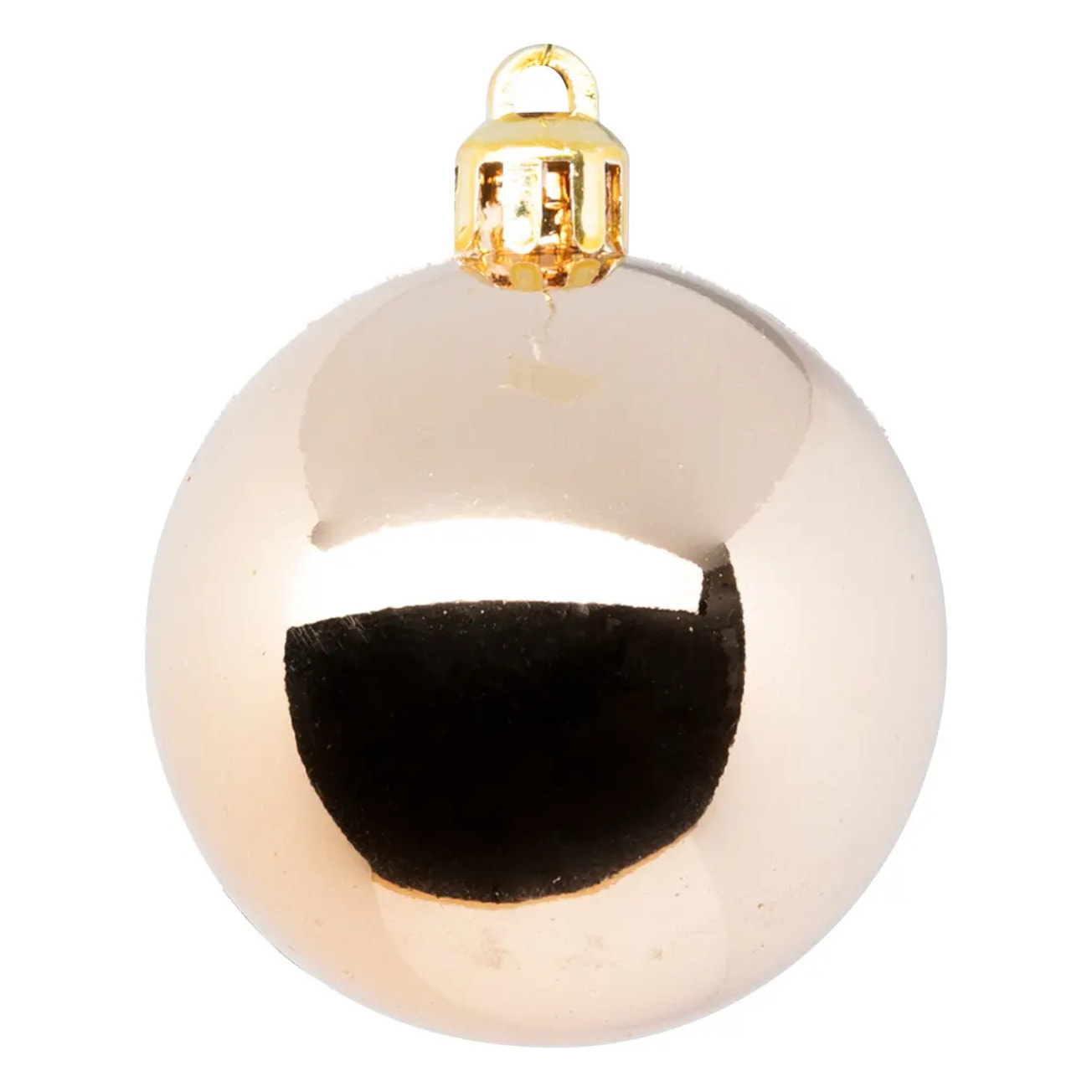 Boule de Noël plastique 50mm x5 nude