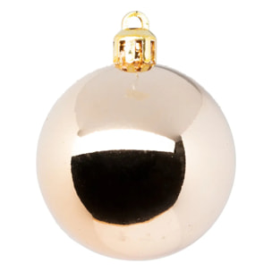 Boule de Noël plastique 50mm x5 nude