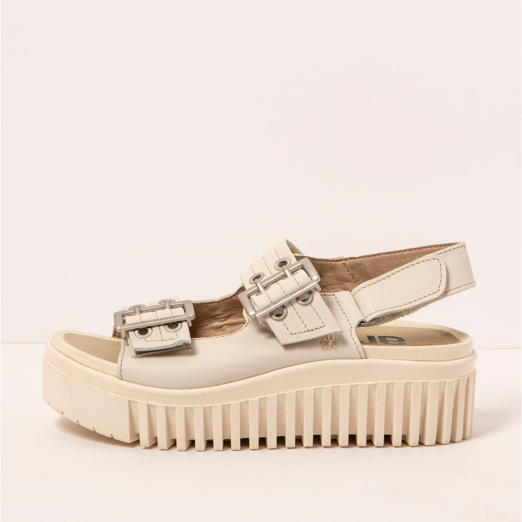 Sandalia de cuña 1579 NAPPA CREAM/BRIGHTON color Cream