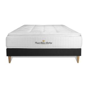 Ensemble George V + Sommier tapissier en kit cm d'épaisseur - Matelas à Ressorts ensachés et mémoire de forme de 28cm d'épaisseur