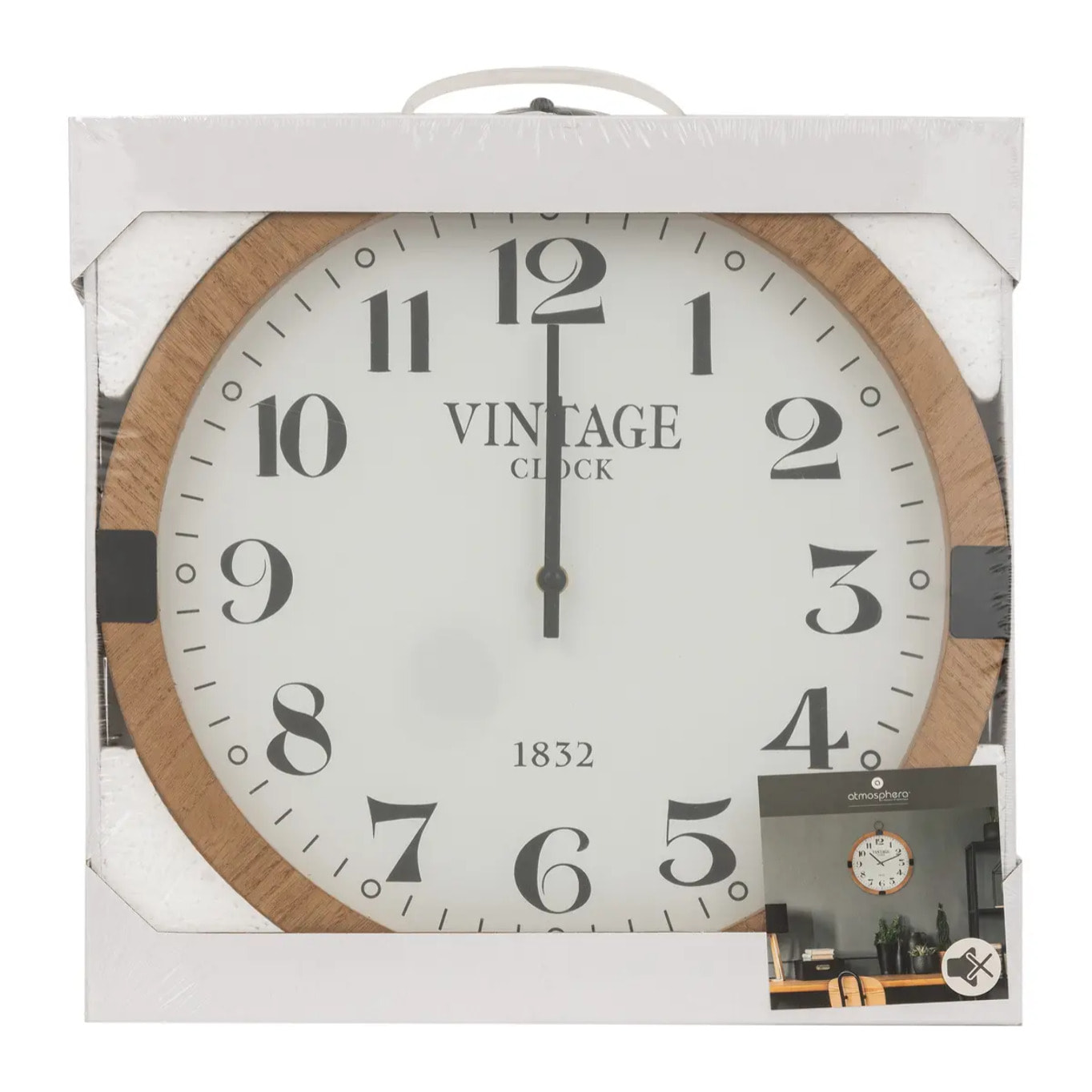 Horloge "Gousset" marron D38cm