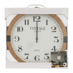 Horloge "Gousset" marron D38cm