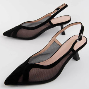 Zapato De Tacón - Negro - Altura: 4 Cm