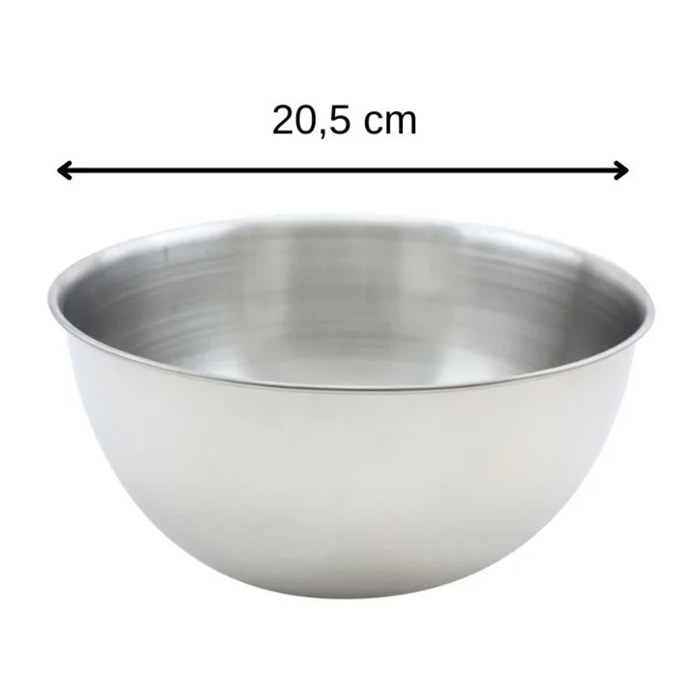 Bol à mixer en inox de 20,5 cm de diamètre Fackelmann Basic