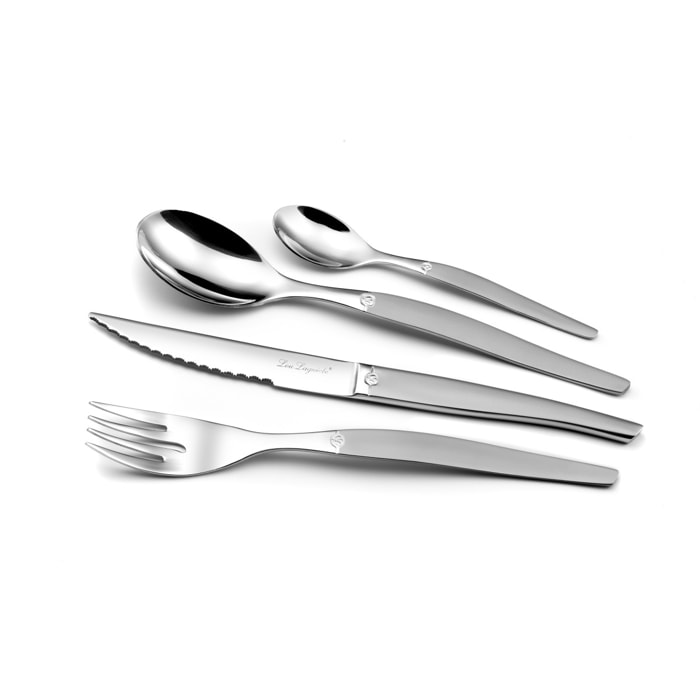 Jet Satinado - Cubertería 24 piezas