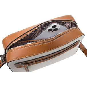 Bolso Bandolera Mujer Sint/Pu Cimarron Maddie Beige