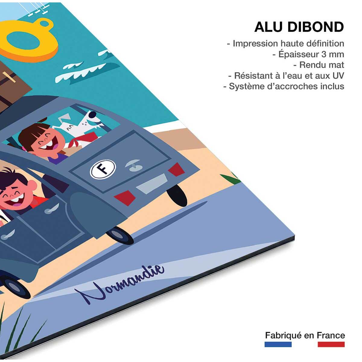 Tableau mer du nord etretat et la normandie  Tableau alu Dibond