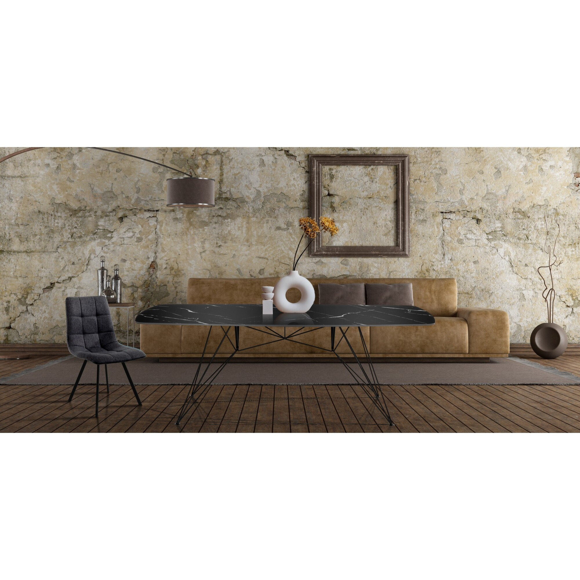 Tomasucci Table/bureau SPILLO en marbre noir