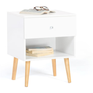 Tables de chevets Emmie 1 tiroir - lot de 2