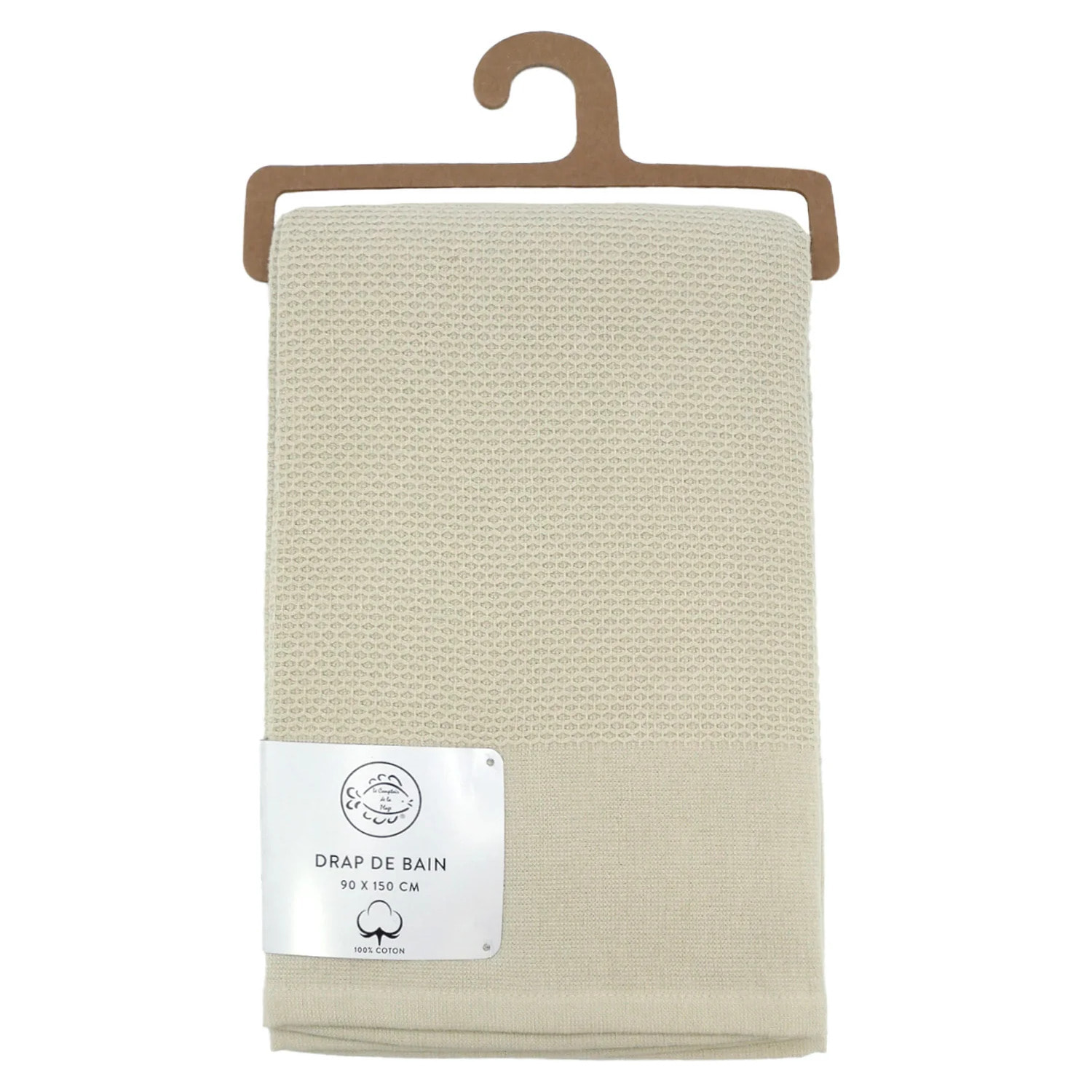 Drap de bain 90x150cm 355g/m² - Waffle lin