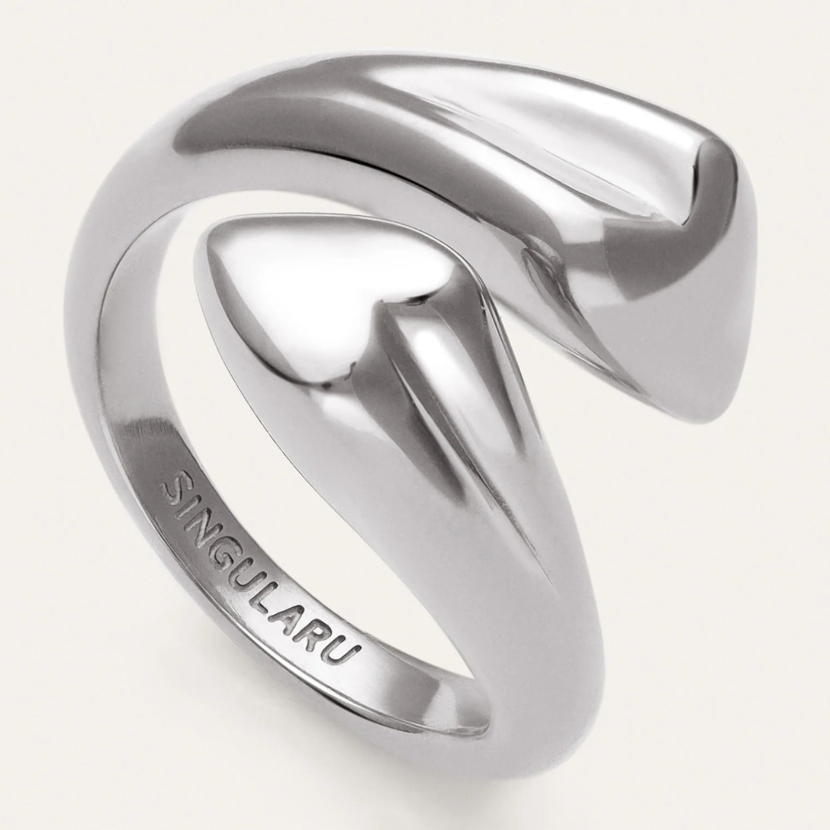 Anillo Abbraccio Amour Acero