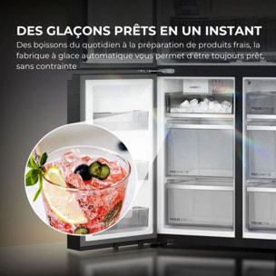 Réfrigérateur multi portes HAIER HCR79F18CHMB