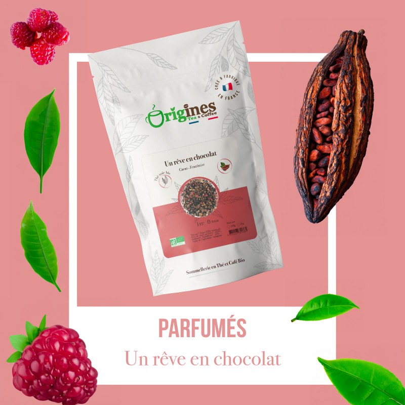 Thé Noir Bio Un rêve en chocolat - Chine - Sachet 100g
