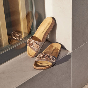 Sandalia BABUNKERS MARRON