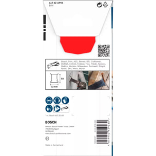 Lame Starlock Pro Bimétal Extra AIZ 32 APIB pour Bois / Métal - 32 x 50 mm - 10 pièces - BOSCH - 2608669068