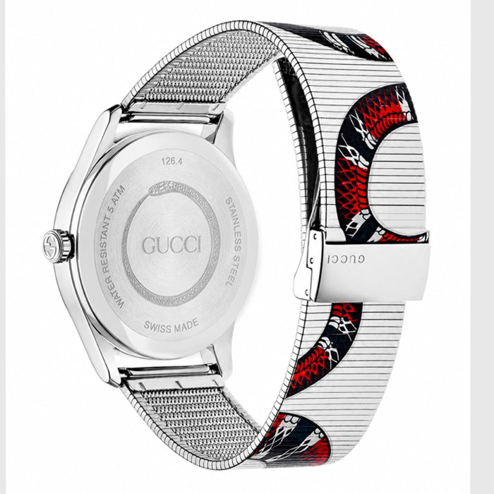 Reloj Gucci YA1264123 Unisex Analogico Cuarzo con Correa de Acero inoxidable