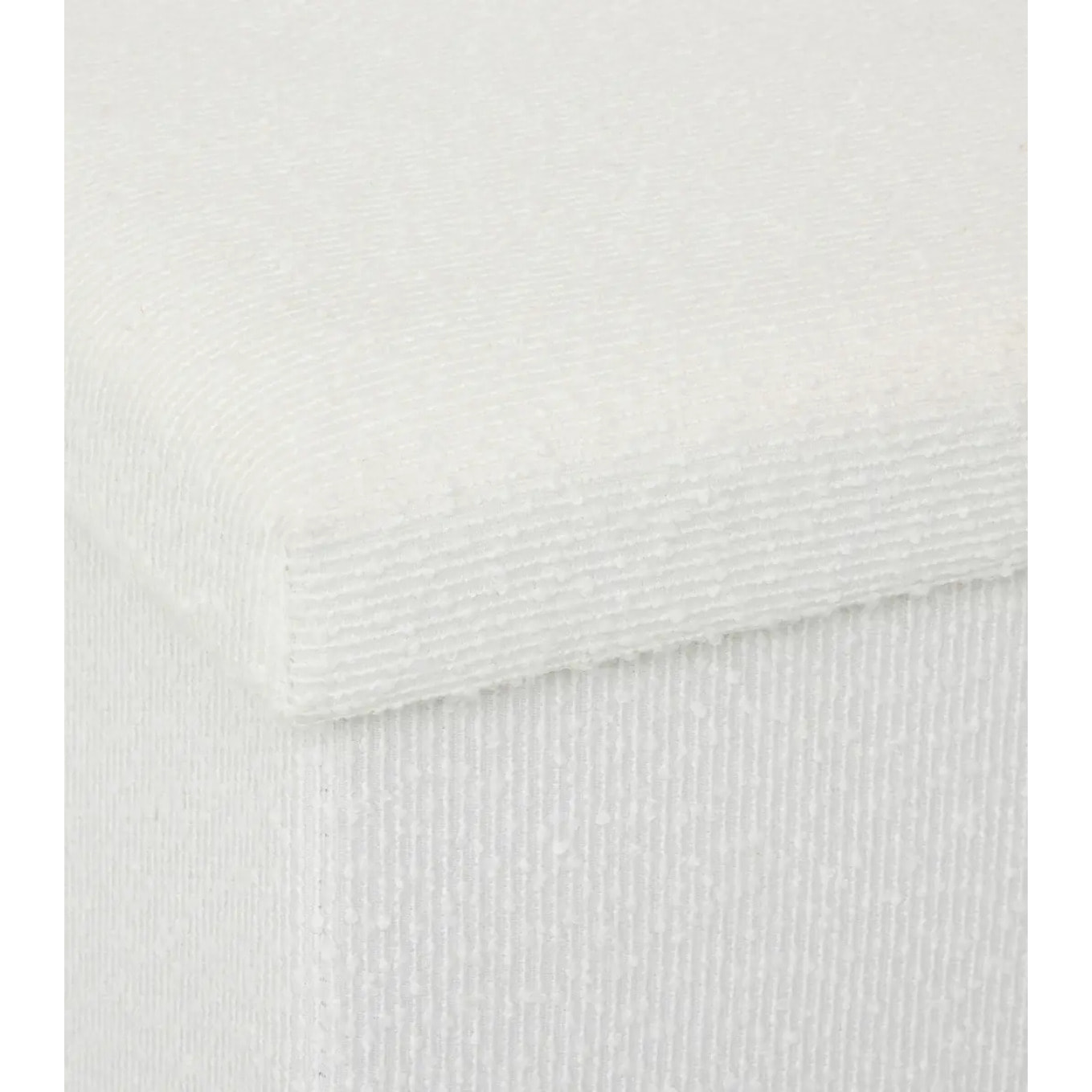 Pouf pliable Mix'n modul 31x31 cm bouclette blanche