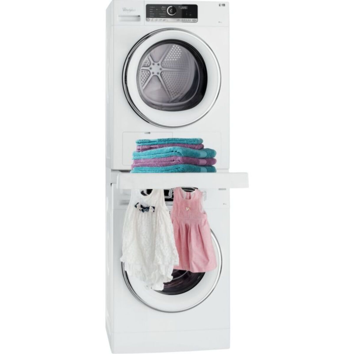 Kit de superposition WPRO SKP101 universel lave-linge/sèche-linge