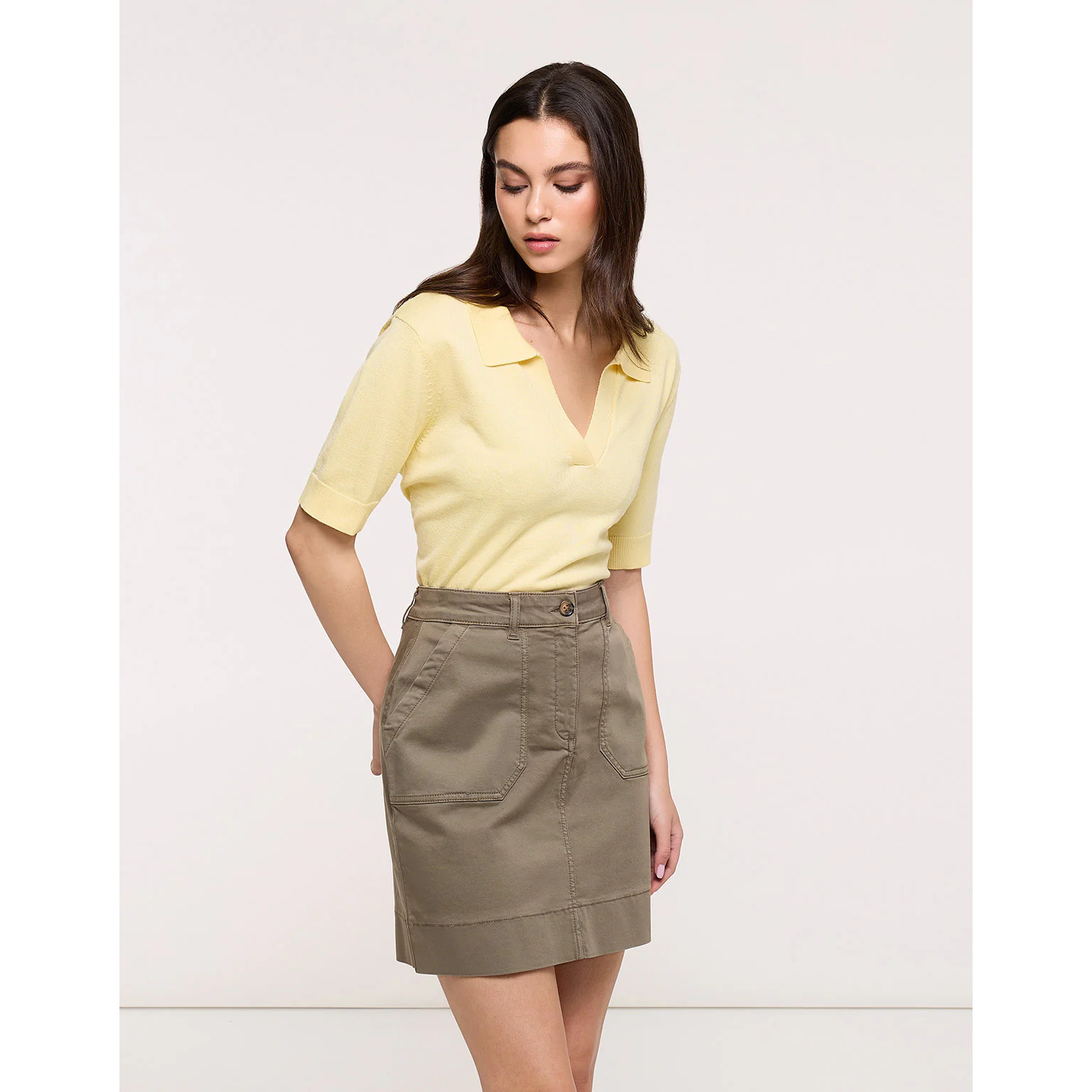 Falda Mini Caqui - Eduliara II