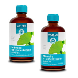 WELEDA -  Duo EPB Ginkgo Bio - Mémoire et Concentration  2*100 ml