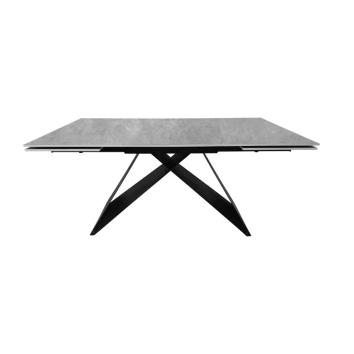 Table de repas extensible 160/240 cm céramique gris - ONDINE