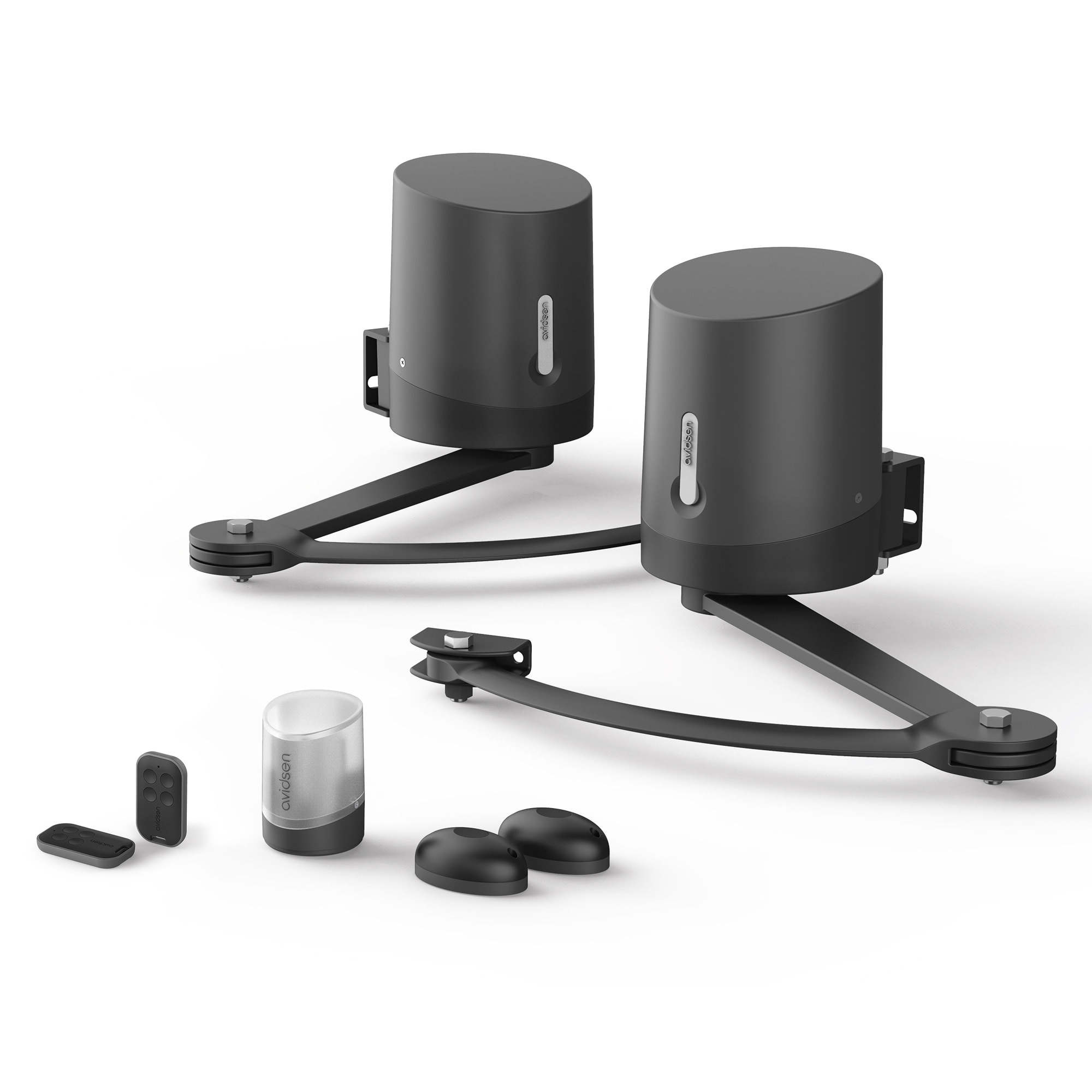 Motorisation connectée à bras articulés avec batterie de secours portail à battants - Orane Connect