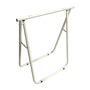 Cavalletto Osimo, Complemento d'arredo, Articolo decorativo, Accessorio d'arredo, 62x35 h75 cm, Panna