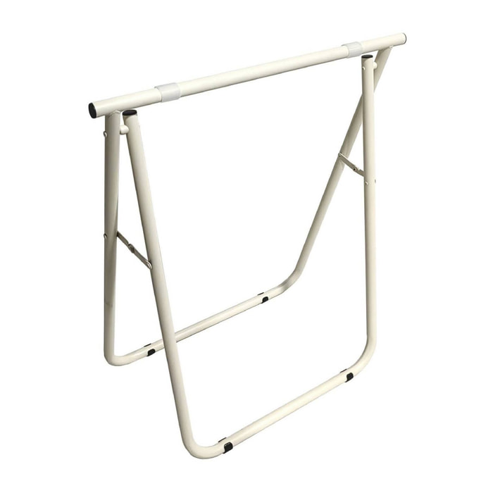 Cavalletto Osimo, Complemento d'arredo, Articolo decorativo, Accessorio d'arredo, 62x35 h75 cm, Panna