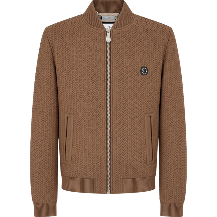 PHILIPP PLEIN Bomber de cuero