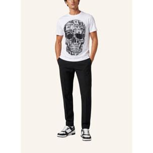 PHILIPP PLEIN Camiseta de cuello redondo y manga corta SKULL