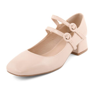 Décolleté Donna colore Beige-Altezza tacco:4cm