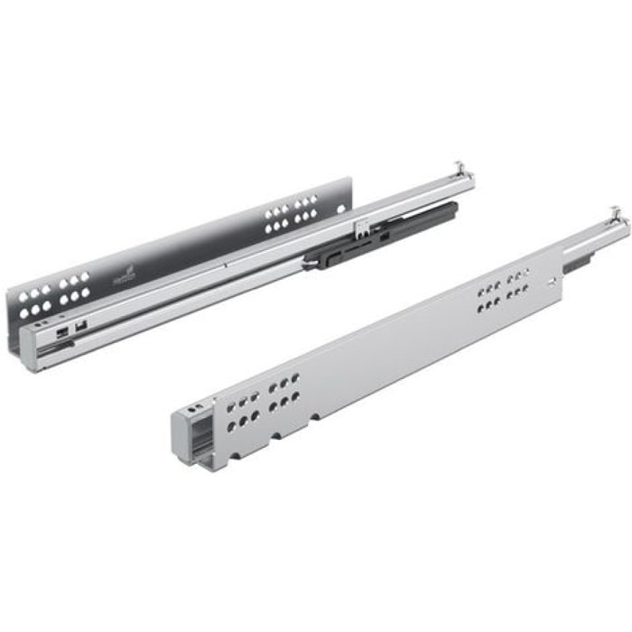 Paire de coulisses à billes KA 3434 HETTICH - Charge 20 kg - L.450 mm - Pour support clavier coulissant - 77803