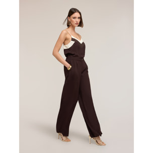 Motivi - Pantaloni palazzo The Tailoring Lab - Marrone