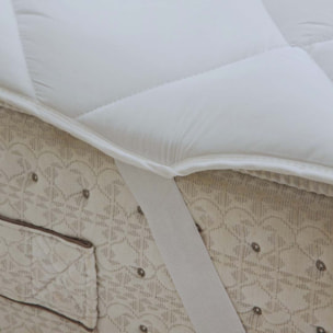 Naturals - Topper - 400 gramos - 100% Poliéster - Microfibra - Blanco