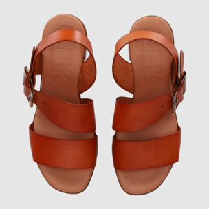 Sandalias de Piel - Cuero - Tacón: 5 cm