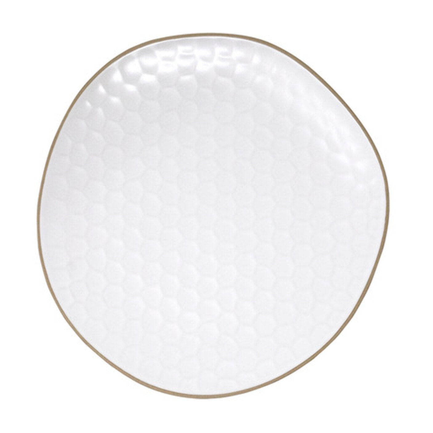 Piatto da portata Impronte in stoneware