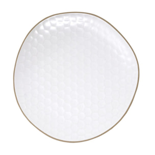 Piatto da portata Impronte in stoneware