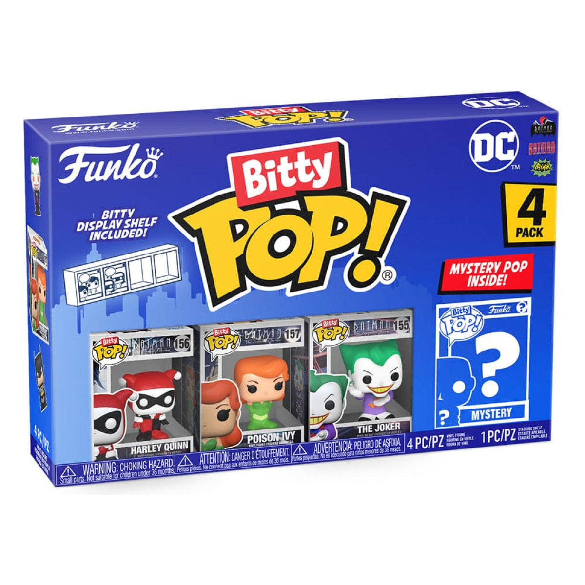 Dc Bitty Pop! Vinile Figura 4-pack Harley Quinn 2,5 Cm Funko