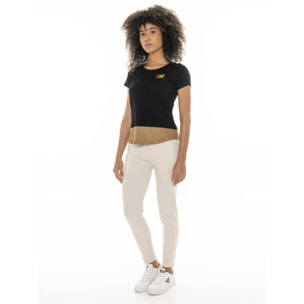 T.shirt da donna Leone Chic Gold